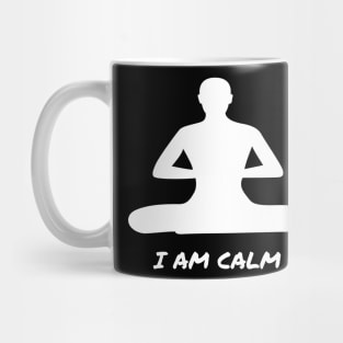 A meditating peaceful man Mug